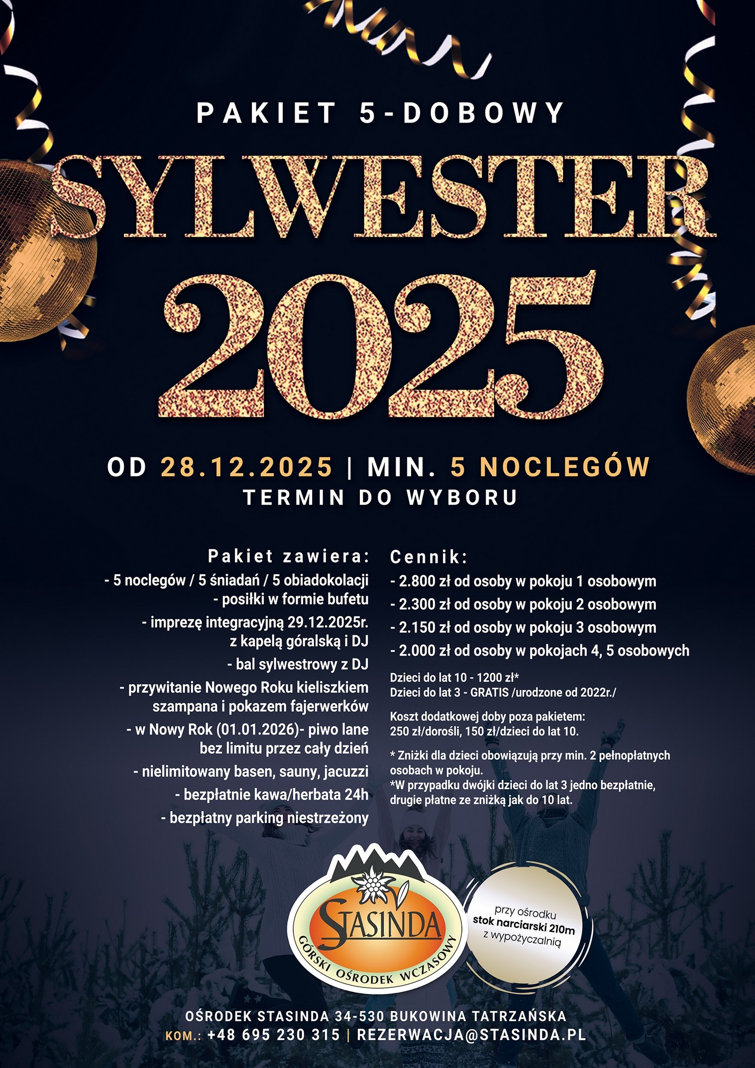 sylwster zakopane 2023 oferty